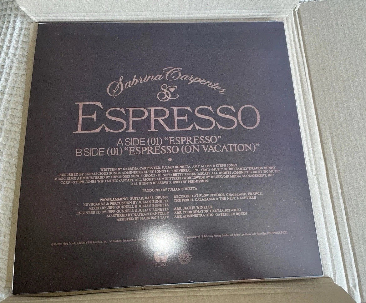 Sabrina Carpenter - Espresso (12, Single, Ltd, Esp)