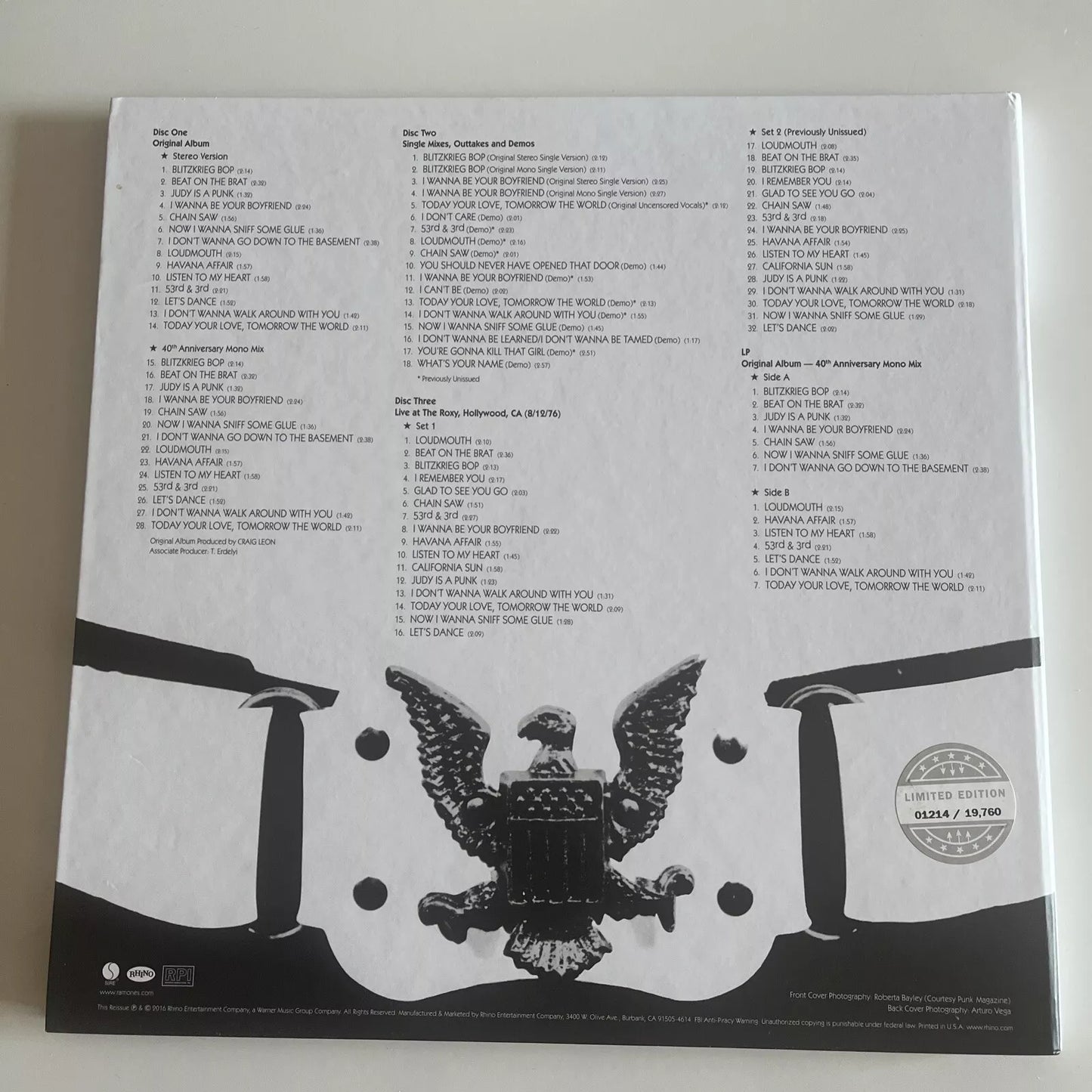 Ramones - Ramones (LP, Album, Ter)