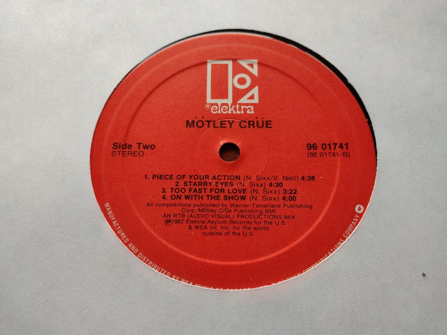 Mötley Crüe - Too Fast For Love (LP, Album, Ltd, RE + 7, Ltd)