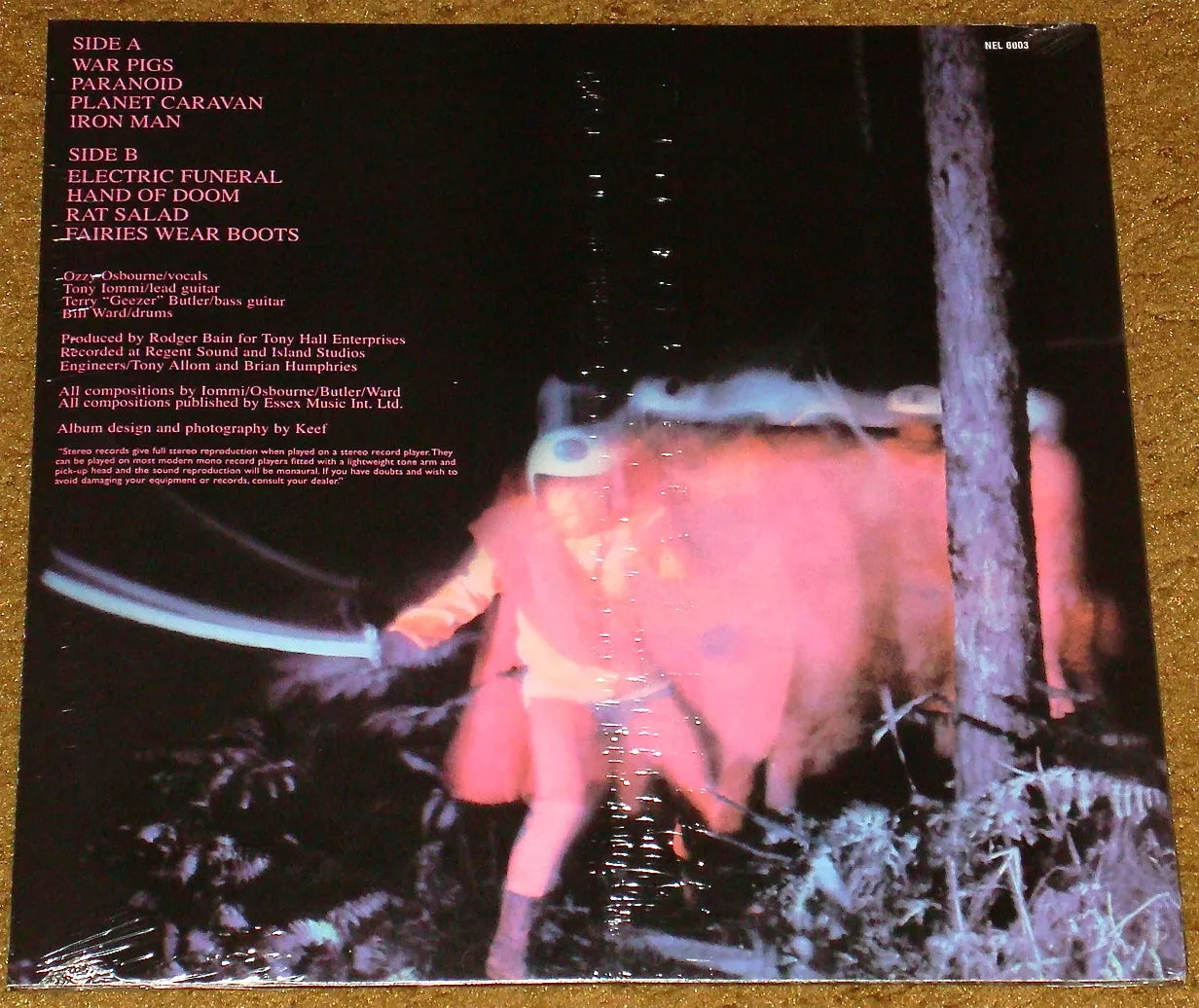 Black Sabbath - Paranoid (LP, Album, Gat)