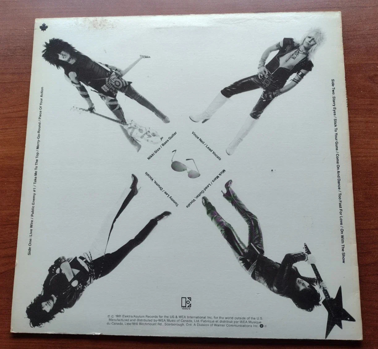 Mötley Crüe - Too Fast For Love (LP, Album, Ltd, RE + 7, Ltd)