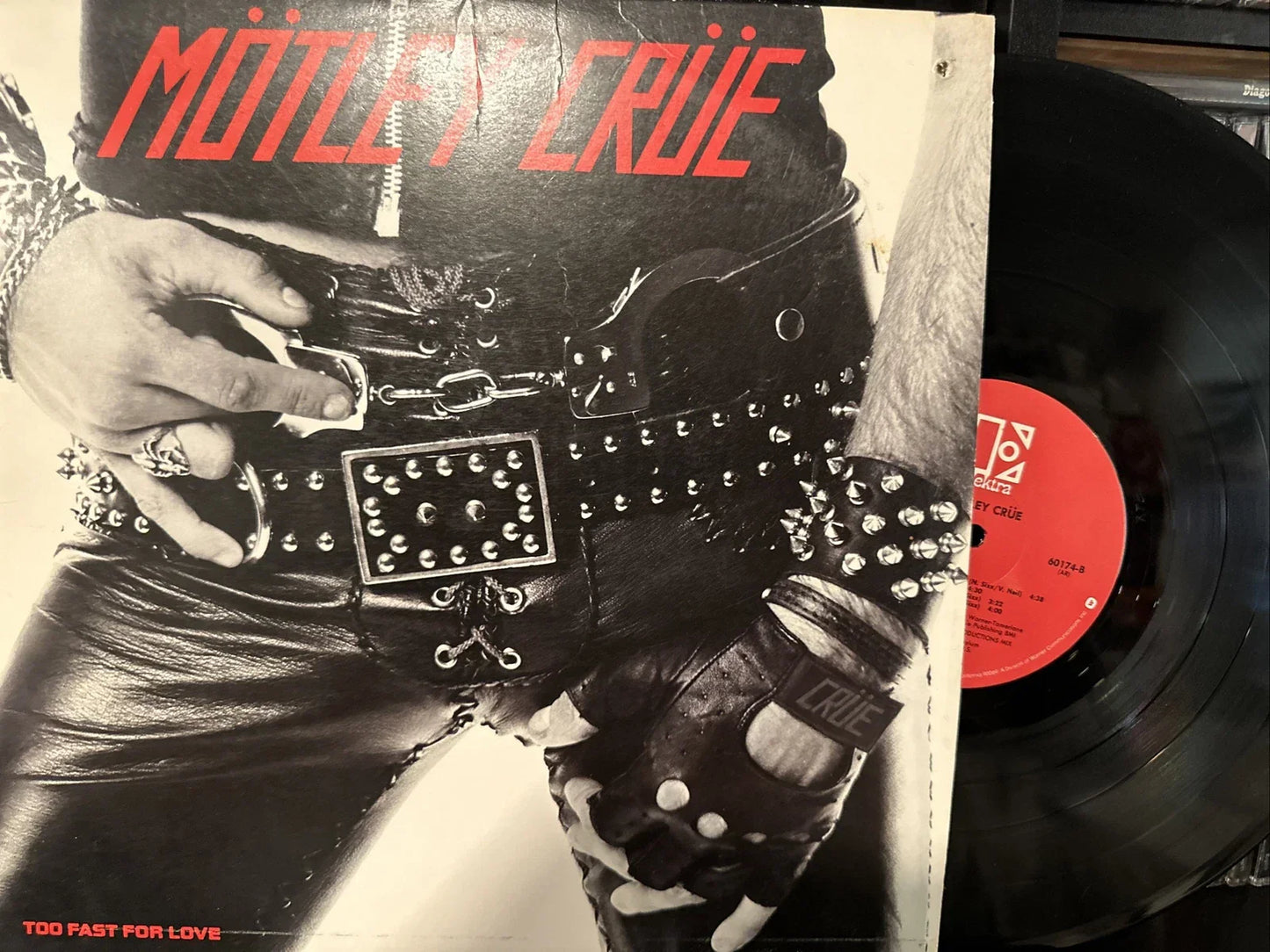 Mötley Crüe - Too Fast For Love (LP, Album, RP, 3rd)
