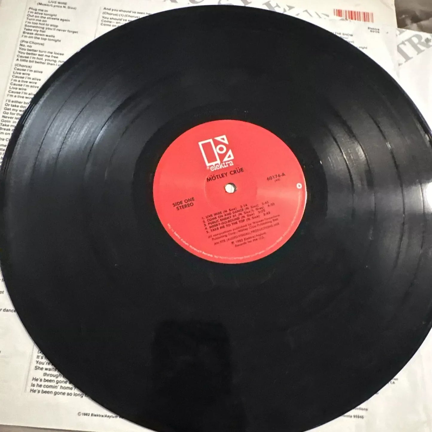 Mötley Crüe - Too Fast For Love (LP, Album, RP, 3rd)