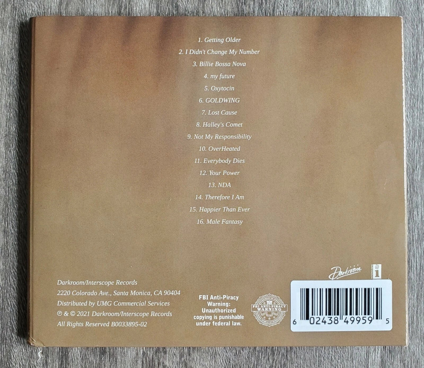 Billie Eilish - Happier Than Ever (CD, Album, Sig)