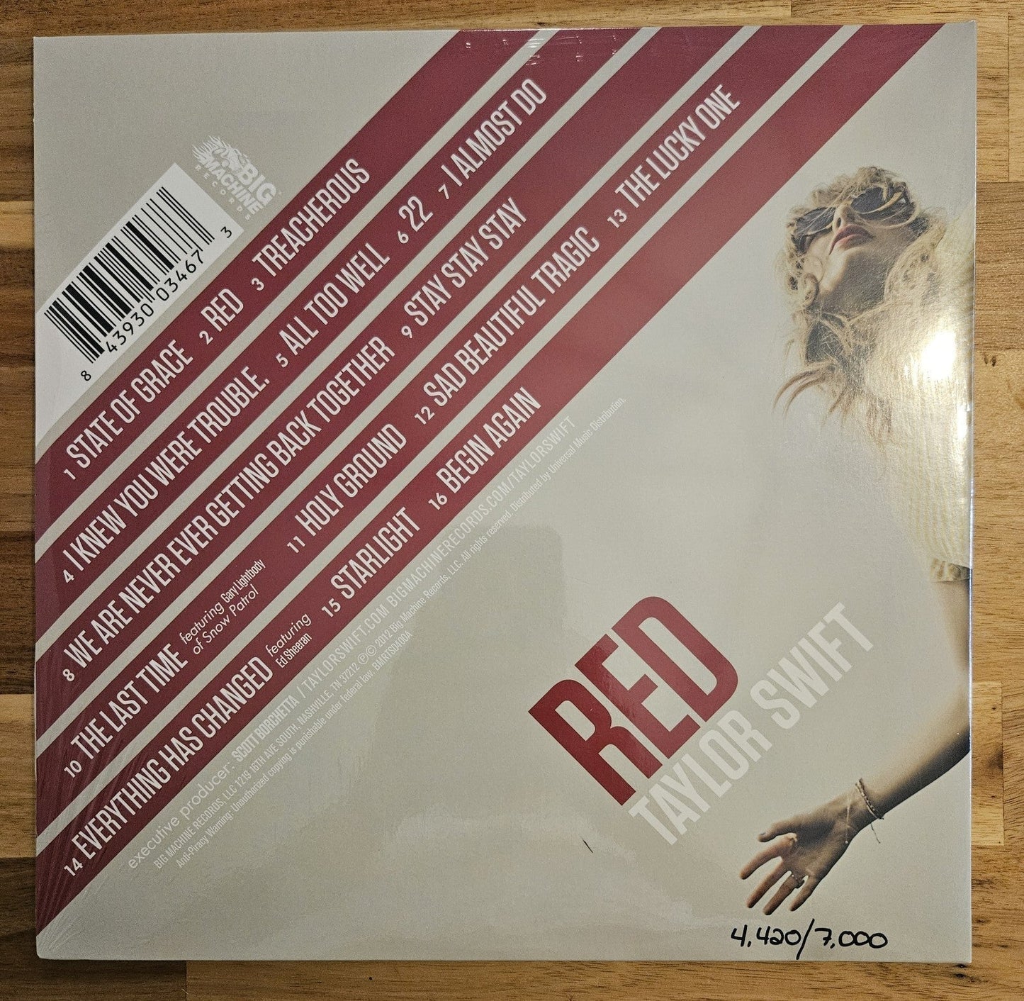 Taylor Swift - Red (2xLP, Album, RSD, Ltd, Num, RE, Cle)