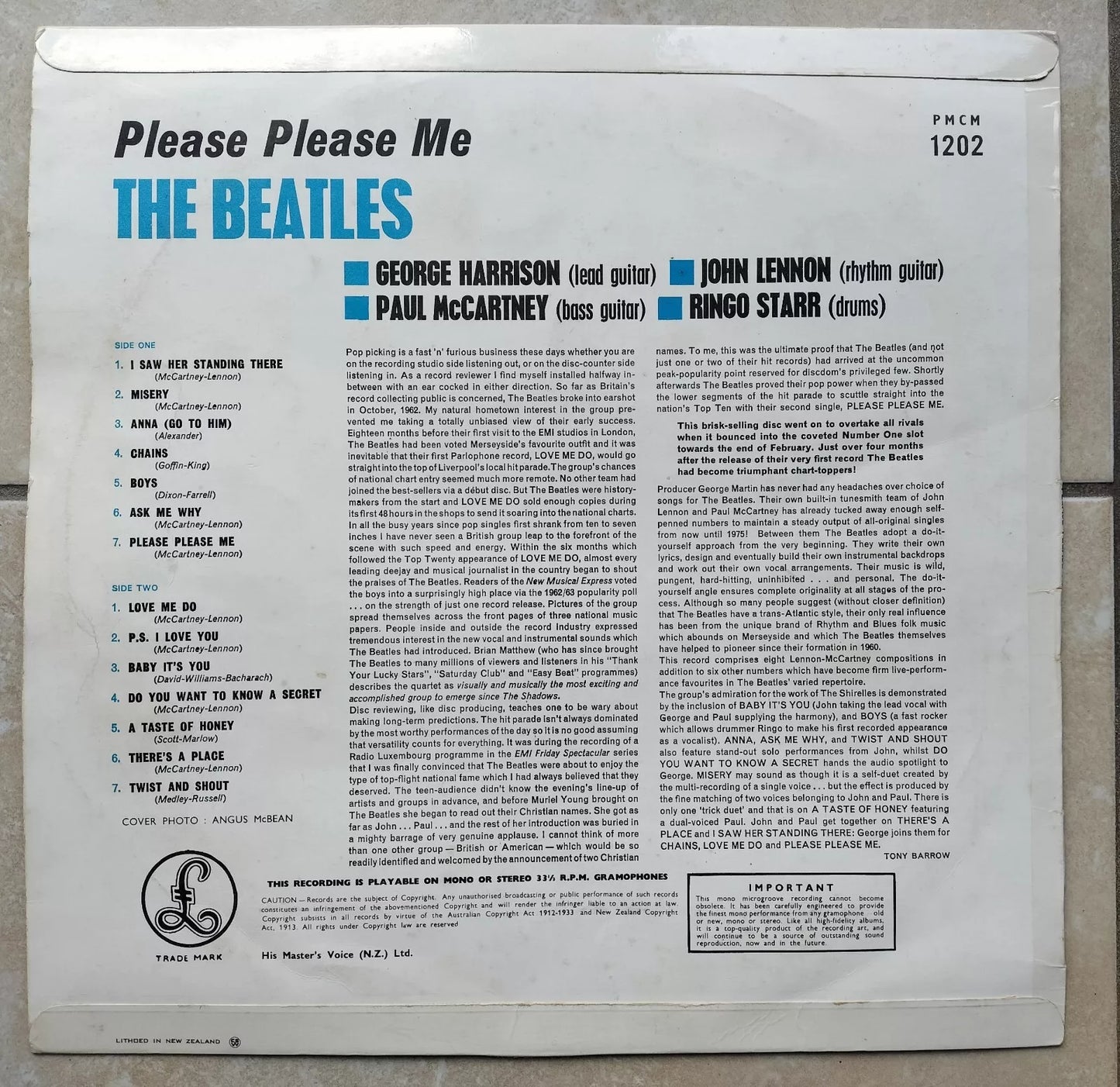The Beatles - Please Please Me (LP, Album, Mono, Gol)