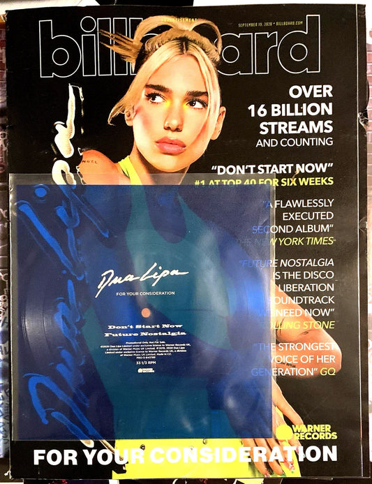 Dua Lipa - Don't Start Now  Future Nostalgia (Flexi, 7, Shape, SSided, Single, Promo, Blu)