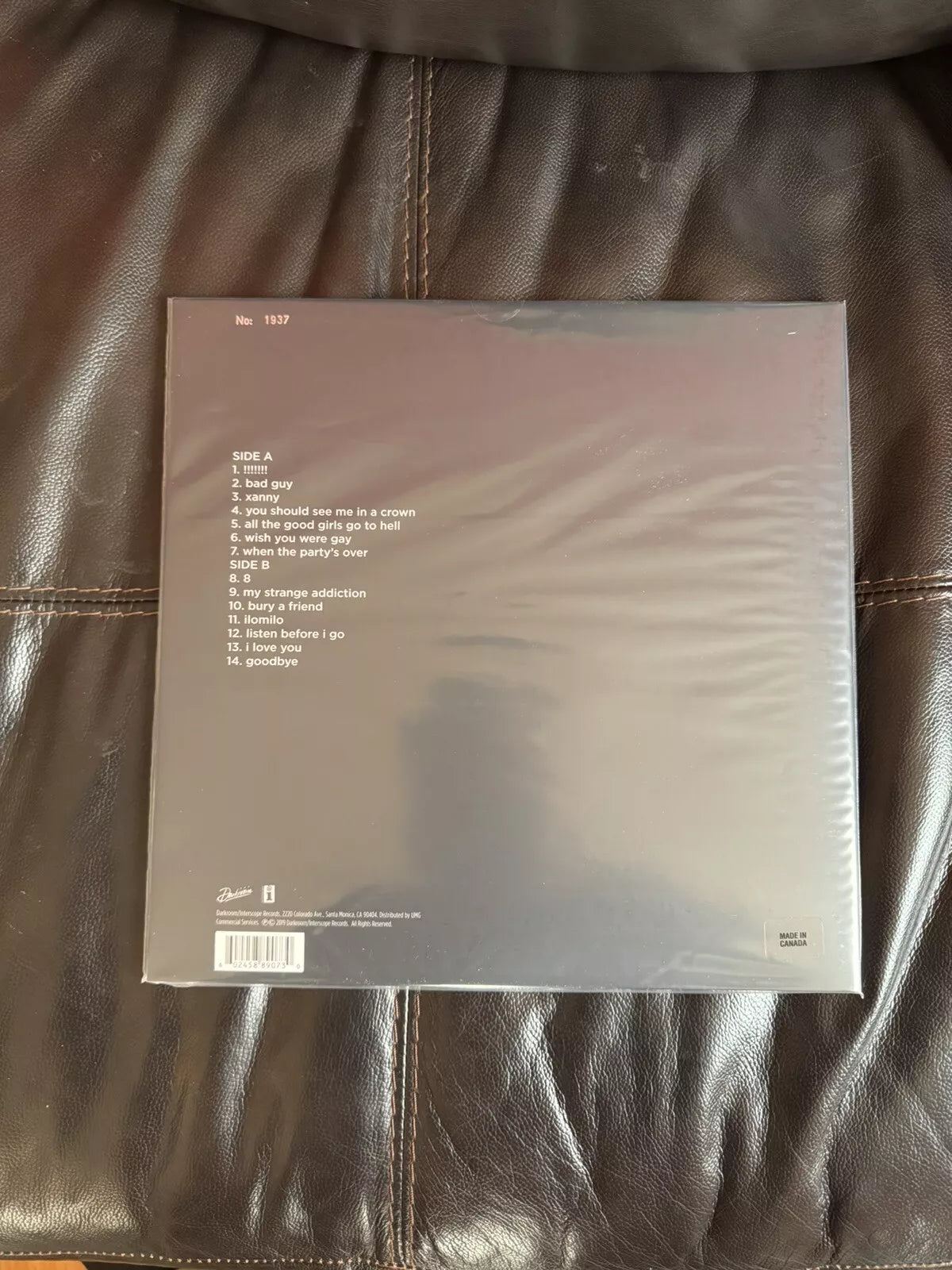 Billie Eilish - When We All Fall Asleep, Where Do We Go (LP, Album, Club, Ltd, Num, RE, RP, Blu)